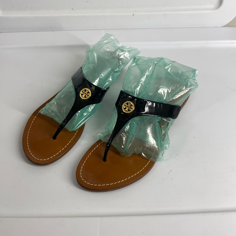 Women’s, black, Tory Burch Sandals, size 10.5